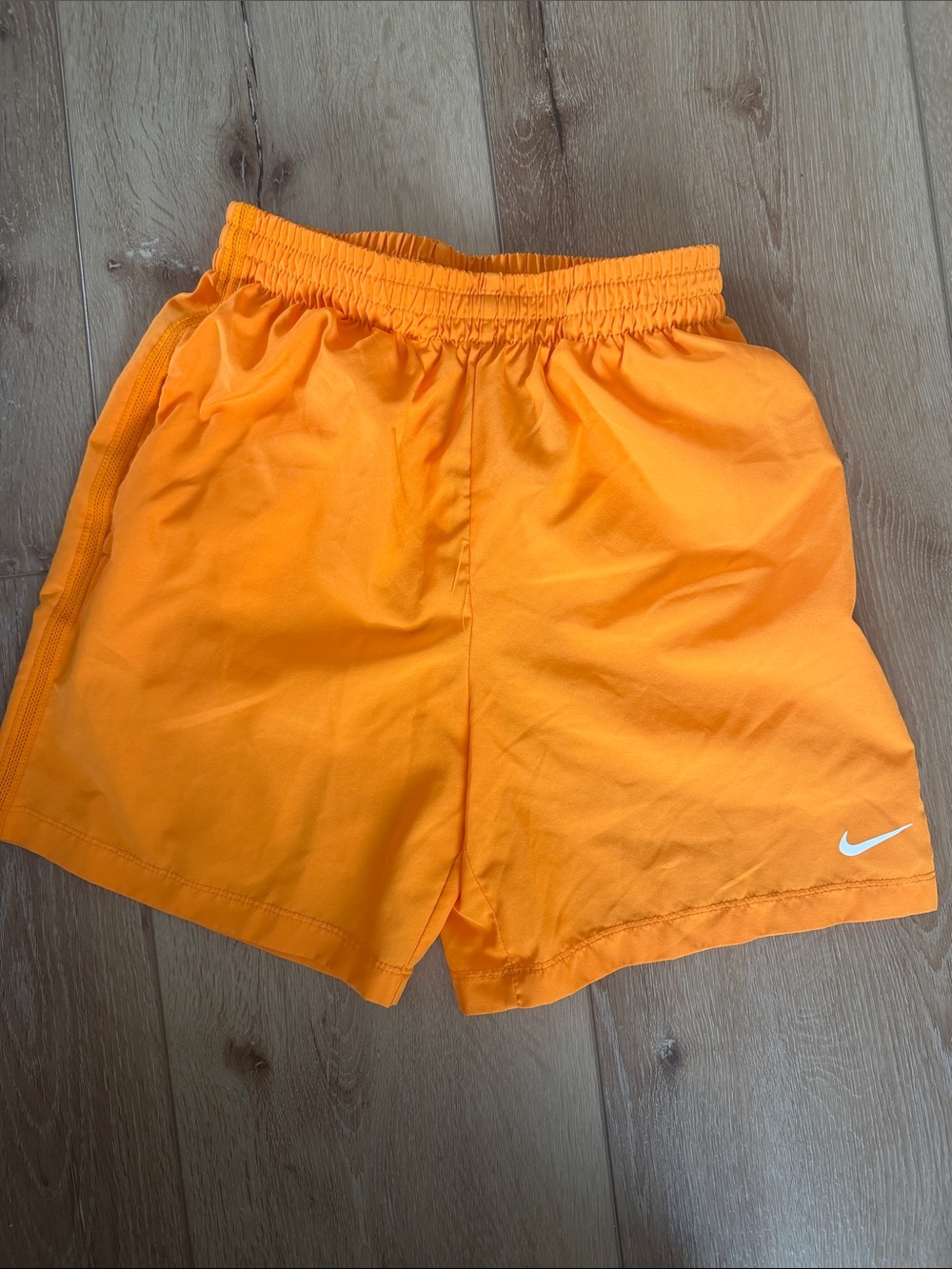 Nike Men's Bright Orange Athletic Shorts